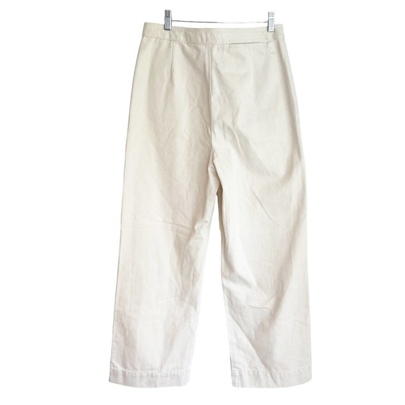 Tory Burch Button Detail Cropped Wide Leg Sailor Pants Size 6 NWOT - Picture 6 of 11